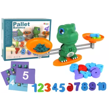 LEAN TOYS Educational Toy Dinosaur Scales Mathematical Operations