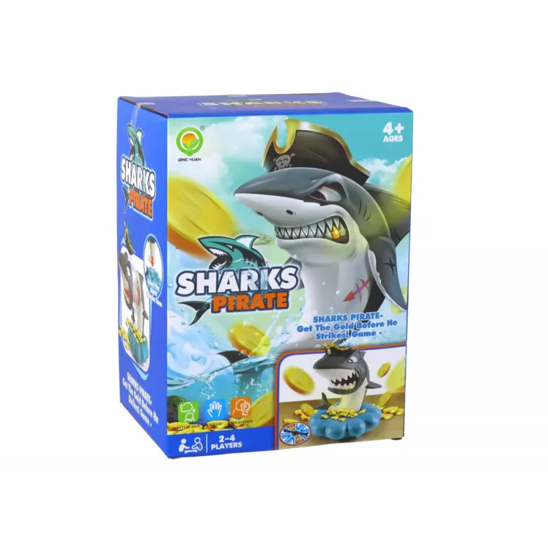 LEAN TOYS Arcade Game Shark Pirate Exploding Coins Drawing Wheel