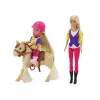 LEAN TOYS Anlily lėlės rinkinys su vaiku ir poniu, arklių ferma
