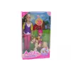 LEAN TOYS Anlily lėlės rinkinys su vaiku ir poniu, arklių ferma