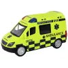 LEAN TOYS nuotoliu valdoma geltona greitosios pagalbos mašina su šviesomis