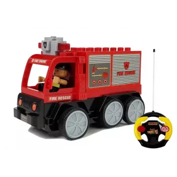 LEAN TOYS valdomas gaisrinis automobilis R/C 1:16 mastelis 2.4 GHz