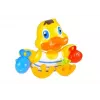 LEAN TOYS Duckie Bathing Set Cups - 3 sukraunami puodeliai ir čiulpiantis ančiukas voniai