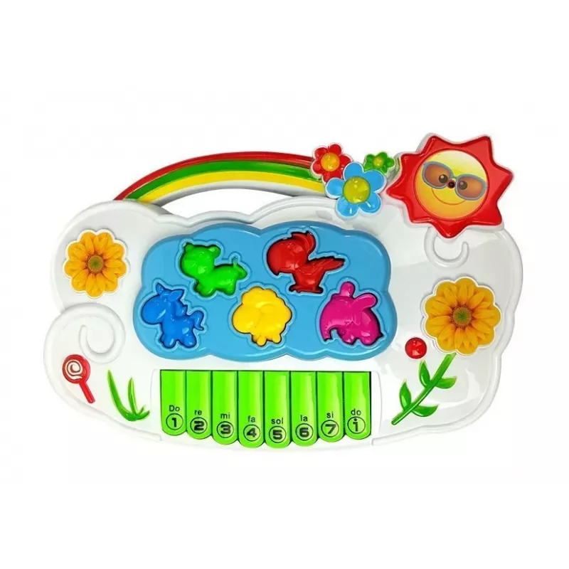 LEAN TOYS Electronic Piano with Flowers Connect to Phone