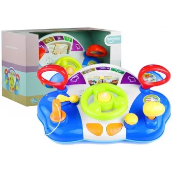 LEAN TOYS Interaktyvus vairas vaikams su garsais