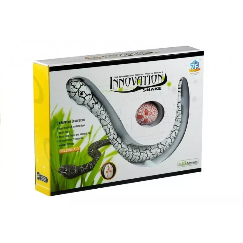 LEAN TOYS nuotolinio valdymo balta gyvatė