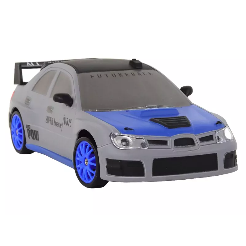 LEAN TOYS nuotoliniu valdymu sportinis automobilis R/C 1:24 pilkas su keičiamais ratais