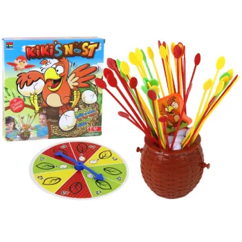 LEAN TOYS Build a Chicken Nest with Sticks Arcade Family Game