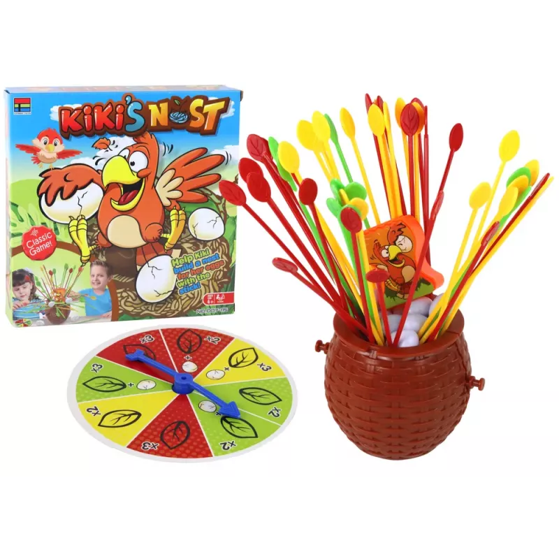 LEAN TOYS Build a Chicken Nest with Sticks Arcade Family Game