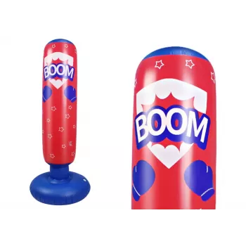 LEAN TOYS pripučiama bokso kriaušė raudona mėlyna 125 cm