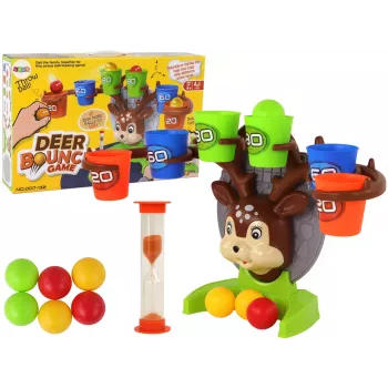 LEAN TOYS Arcade Game Throwing a Ball at a Deer Target