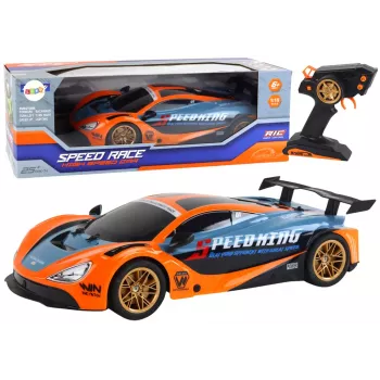 LEAN TOYS Didelis nuotoliniu valdymu sportinis automobilis 1:10 Oranžinis