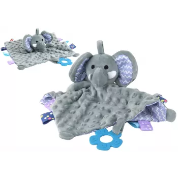 LEAN TOYS Elephant Plush Cuddly Toy Blanket Tubs Teether Rattle