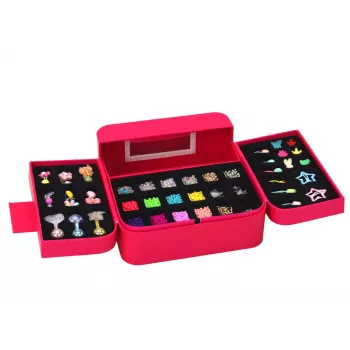 LEAN TOYS Beauty Set Papuošalų Gamybai Dėžutėje Karoliukai Pakabukai Sąsagos
