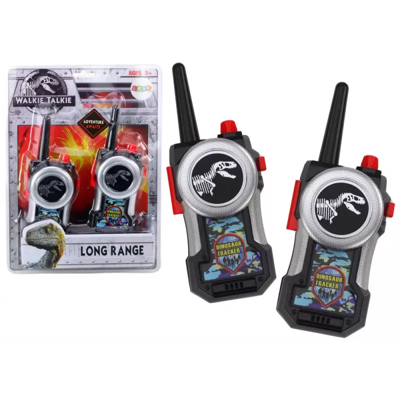 LEAN TOYS Walkie-Talkie Dinosaur Tracker 30-80m Range