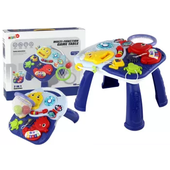 LEAN TOYS Educational Table 2in1 Sea Animals Basket Balls 32cm x 25.5cm x 23cm
