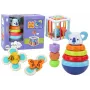 LEAN TOYS Sensomotorinių žaislų rinkinys Koala Tower Educational Cube Spinners