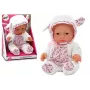 LEAN TOYS Small Baby Doll, White Clothes, Hat, Bow, Ears