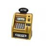 LEAN TOYS ATM Taupyklė Vaikams Mokymuisi Taupyti Gold Black
