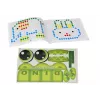 LEAN TOYS Educational Magnetic Board Dinosaur Pad Puzzle Green Beads