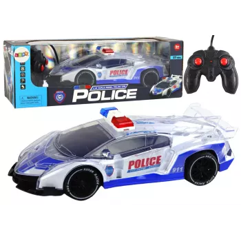 LEAN TOYS Policinis sportinis automobilis RC nuotoliniu valdymu mastelis 1:16 šviesos
