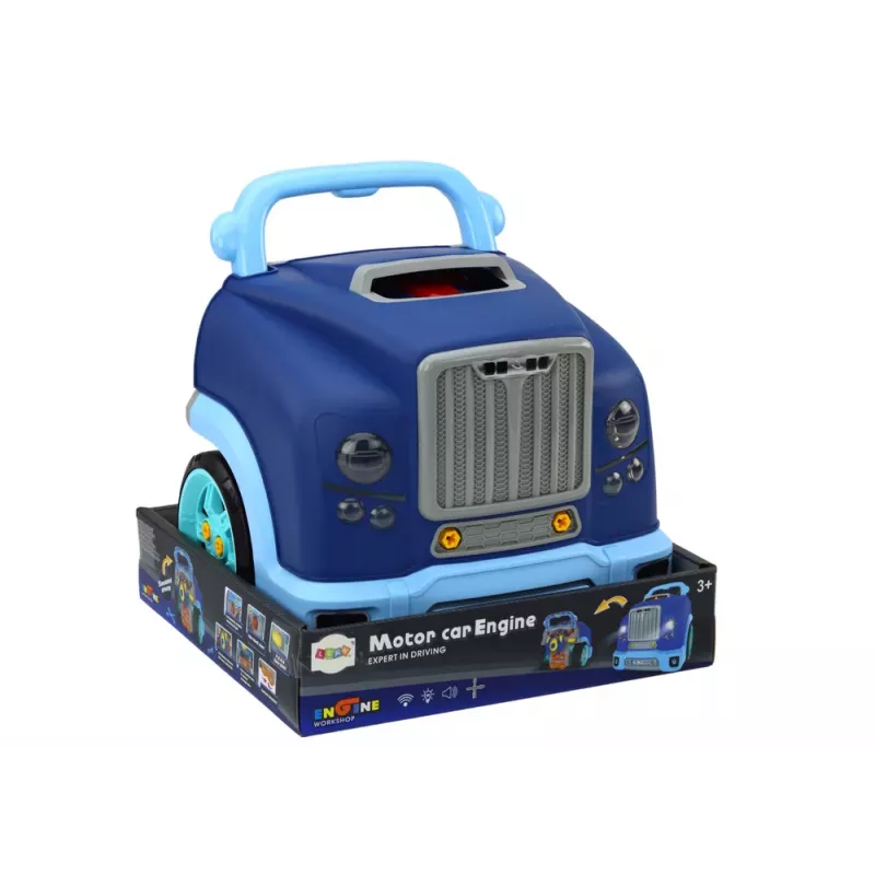 LEAN TOYS Workshop Engine Truck Disassembly DIY Kit Blue