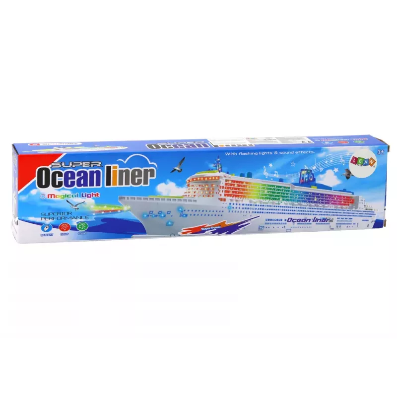 LEAN TOYS Passenger Cruise Ship su šviesomis ir garsais