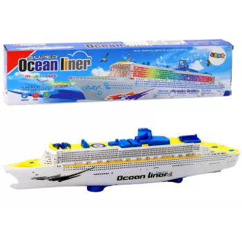 LEAN TOYS Passenger Cruise Ship su šviesomis ir garsais