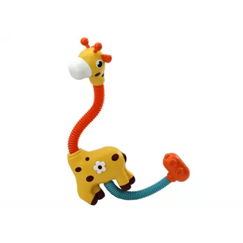 LEAN TOYS Yellow Giraffe Bath Toy Shower Sprinkler