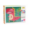 LEAN TOYS Educational Puzzle 6in1 Blocks Puzzle Cubes 6 Pictures Dinosaurs 9 El.