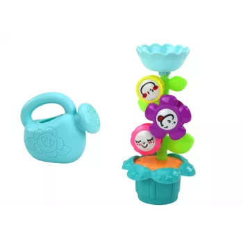 LEAN TOYS Bath Toy Colorful Flowers Watering Can
