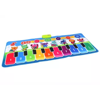 LEAN TOYS Interaktyvus edukacinis muzikinis kilimėlis šokiams, instrumentams ir garsams