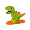 LEAN TOYS Dinosaur Playdough rinkinys 6 spalvų su delfino ir jūros kriauklės formelėmis