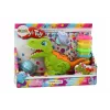 LEAN TOYS Dinosaur Playdough rinkinys 6 spalvų su delfino ir jūros kriauklės formelėmis