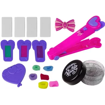 LEAN TOYS Chalk for Painting Hair, Colorful Highlights, Straightener, Accessories