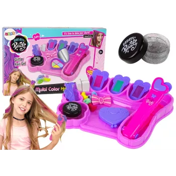LEAN TOYS Chalk for Painting Hair, Colorful Highlights, Straightener, Accessories