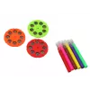 LEAN TOYS Drawing Projector 3 Replaceable Disks Pens Purple