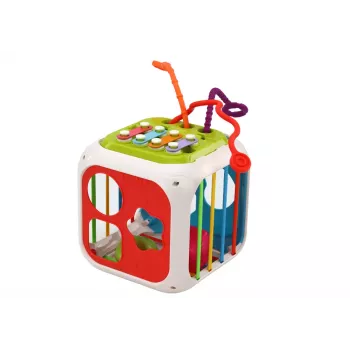 LEAN TOYS Educational Cube For Babies Sorter 7in1