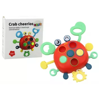 LEAN TOYS Crab Sensory Interactive Educational Toy For Children Teether