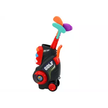 LEAN TOYS Mini Golf Set For Children Trolley On Wheels