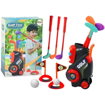 LEAN TOYS Mini Golf Set For Children Trolley On Wheels