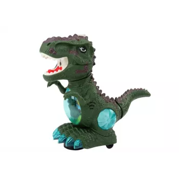 LEAN TOYS Dinosaur Dancing Obstacle Sensor Lights Sounds Green
