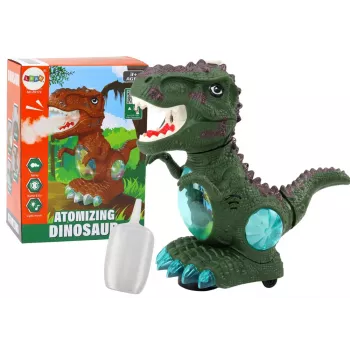 LEAN TOYS Dinosaur Dancing Obstacle Sensor Lights Sounds Green