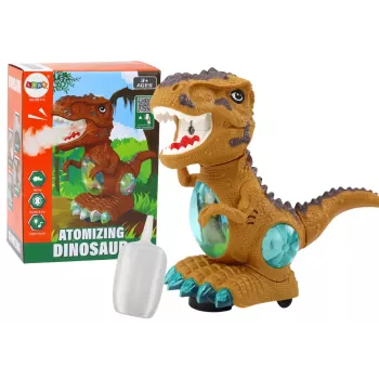 LEAN TOYS Dinosaur Dancing Obstacle Sensor Lights Sounds Yellow