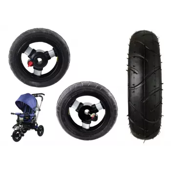 LEAN CARS Plastic Wheel with Rubber Tire (Inflatable) PRO 700 Front