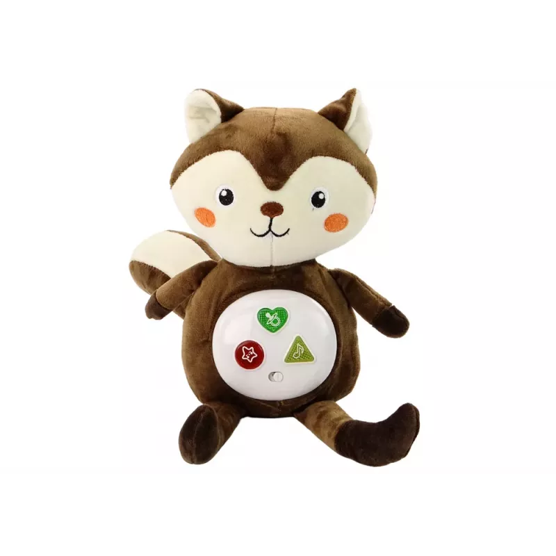 LEAN TOYS Plush Squirrel Interactive Educational Sleeper Cuddly Melodies