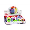 LEAN TOYS Sensorinis kamuoliukas kūdikiams, guminis, su švieselėmis ir garsais, spalvingas