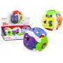 LEAN TOYS Sensorinis kamuoliukas kūdikiams, guminis, su švieselėmis ir garsais, spalvingas