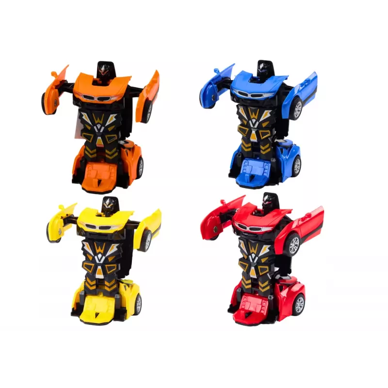 LEAN TOYS Auto-Robot 2in1 Robot 4 spalvų