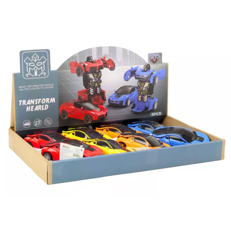 LEAN TOYS Auto-Robot 2in1 Robot 4 spalvų